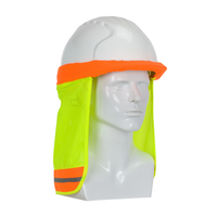 LIZMOF Hard Hat Sun Shade, High Visibility Sun Visor Neck Shade With Reflective Strip, Full Brim, Man & Woman (Hard Hat Not Included), Grey, 2 Pack - View #8
