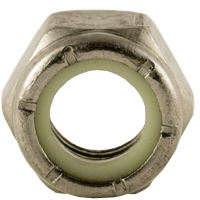 1/2"-13 NE (Standard) Nylon Insert Locknut, Coarse, Stainless A2 (18-8) (100/Pkg.)