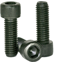 Socket Head Cap Screw, 1/4-20 x 1, Alloy Steel, Black Oxide, Hex Socket  Coarse Thread, 1/4 inch Hexagonal Allen Bolt, Length: 1 inch, Full Thread
