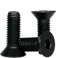 M4-0.70 x 10 mm Fully Threaded Flat Socket Caps 12.9 Coarse Alloy DIN 7991 Thermal Black Oxide (100/Pkg.)
