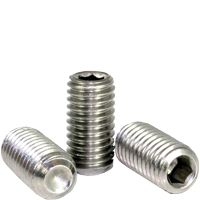Cup Point Set Screws - Alloy & Stainless