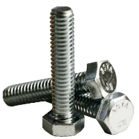 125) Full Thread 5/16-18 X 2 Hex Head Tap Bolt A307 Zin Yyy