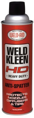 WeldAid WeldKleen Heavy Duty AntiSpatters, 20 oz Aerosol Can, Clear