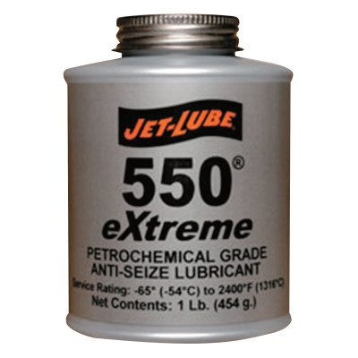 JetLube 550 Extreme Nonmetallic AntiSeize Compound, 1 lb Brush Top