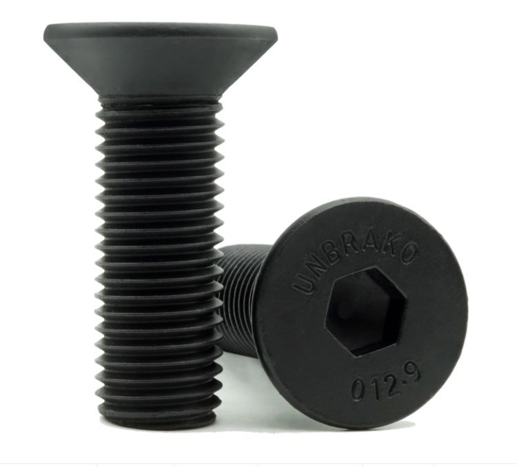 M81.25x30 DIN 7991 Alloy Steel Flat Hd Socket Screw Full Thrd Black