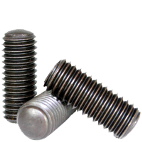 #10-24 x 7/8" Socket Set Screws Oval Point Coarse Alloy Thermal Black Oxide (5,000/Bulk Pkg.)