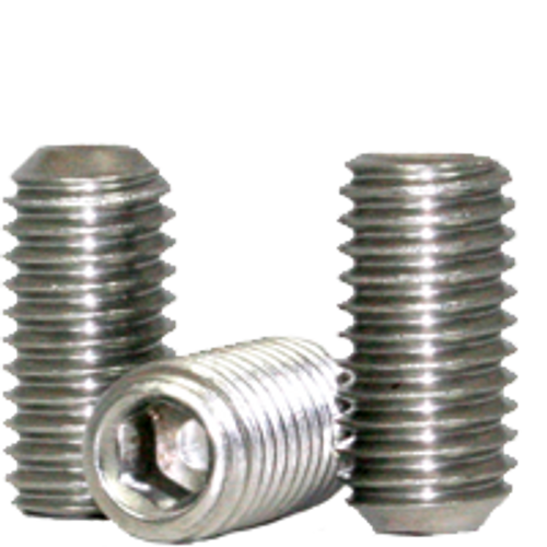 1/2"-20 x 1/2" Socket Set Screws Cup Point Fine 18-8 Stainless (2,500/Bulk Pkg.)