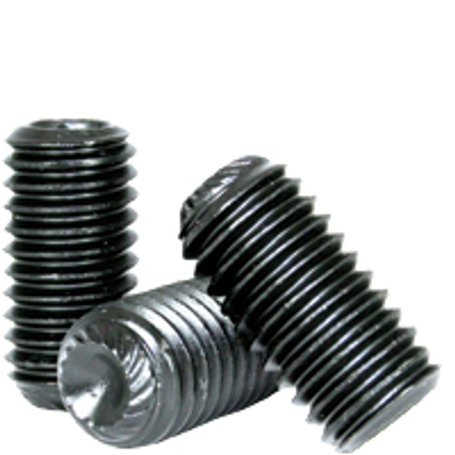 1/4"-20 x 3/16" Socket Set Screws Knurled Cup Point Coarse Alloy Thermal Black Oxide (5,000/Bulk Pkg.)