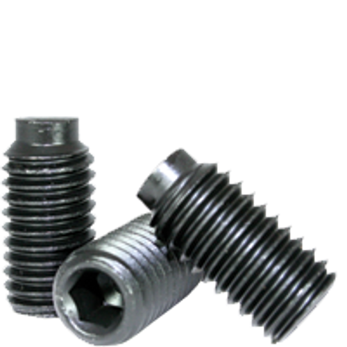 #8-32 x 3/8" Socket Set Screws 1/2 Dog Point Coarse Alloy Thermal Black Oxide (5,000/Bulk Pkg.)