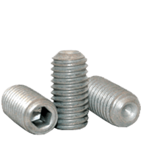1/2"-13 x 1/2" Socket Set Screw Cup Point Coarse Alloy Zinc-Bake Cr+3 (2,500/Bulk Pkg.)