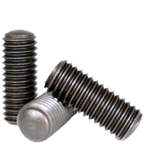 1/2"-13 x 1-1/2" Socket Set Screws Oval Point Coarse Alloy Thermal Black Oxide (700/Bulk Pkg.)