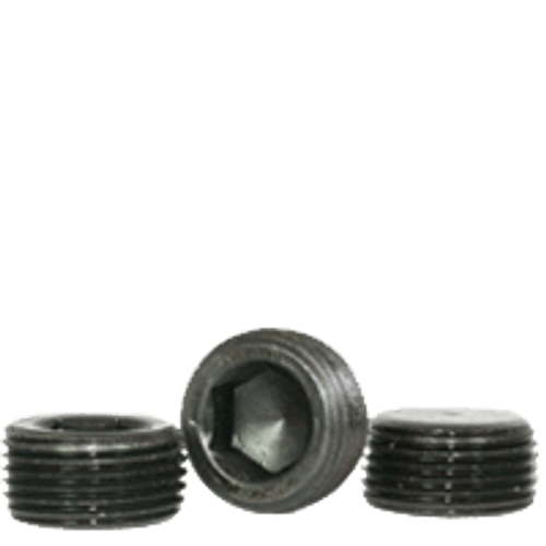 Image of 1-1/4"-11 1/2 Pipe Plugs Alloy Flush-Seal 7/8" Taper Black Oxide (USA) (25/Pkg.)