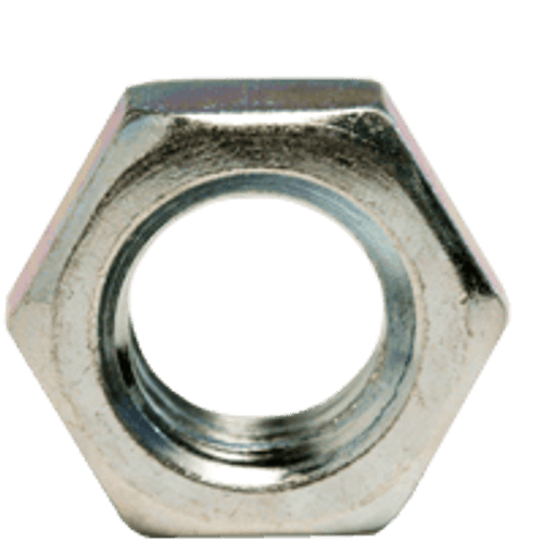 3/4"-16 Hex Jam Nut, Fine, Low Carbon Steel  Zinc Cr+3 (600/Bulk Pkg.)