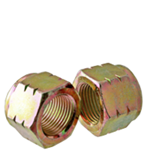 3/8"-16 Nylon-Insert Locknut, Grade C, Zinc-Yellow (2500/Bulk Pkg.)