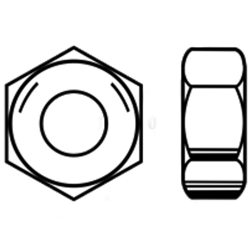 3/8"-16 Finished Hex Nuts, Grade 5, Zinc Cr+3 (USA) (3000/Bulk Pkg.)