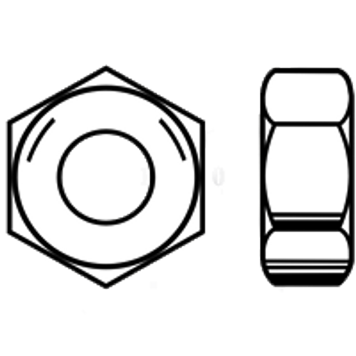 1/4"-28 Finished Hex Nuts, Grade 5, Zinc Cr+3 (USA) (8000/Bulk Pkg.)