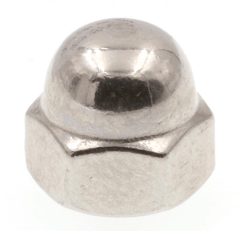 #10-24 Acorn Nut, Stainless Steel 304, UNC, 1 Piece (100/Pkg.)