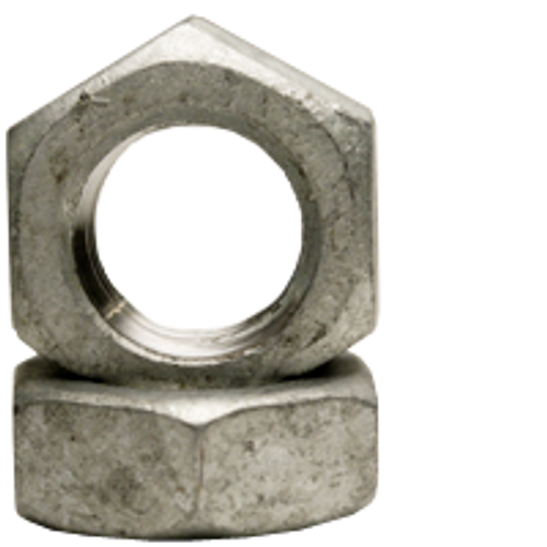 7/8"-9 Hex Jam Nut, Coarse, Low Carbon Steel, Hot Dip Galvanized (400/Bulk Pkg.)