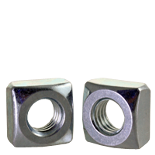 1/4"-20 Square Nut, Grade 2, Zinc Cr+3 (5000/Bulk Pkg.)