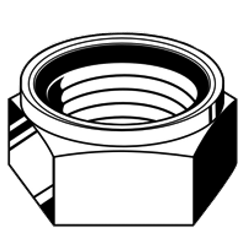 3/4"-10 NE (Standard) Nylon-Insert Locknut Grade A Zinc Yellow (350/Bulk Pkg.)