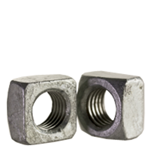 1/4"-20 Square Nut, Grade 2, Hot Dip Galvanized (5000/Bulk Pkg.)