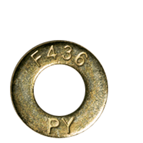 1-3/8" x 2-3/4" F436 Structural Flat Washers Med. Carbon Zinc-Yellow Cr+6 (200/Bulk Pkg.)