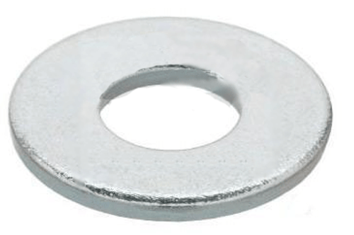 M6 DIN 125A Flat Washer 200 HV Zinc Cr+3 (15,000 /Bulk Pkg.)