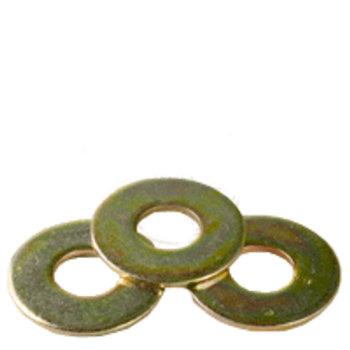 7/8" USS Flat Washer Zinc Yellow (50 LBS/Bulk Pkg.)