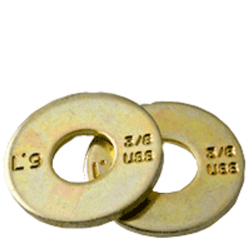 1/4" L-9 USS Tension Flat Washer Alloy Zinc-Yellow Cr+3 (U.S.A.) (100/Pkg.)