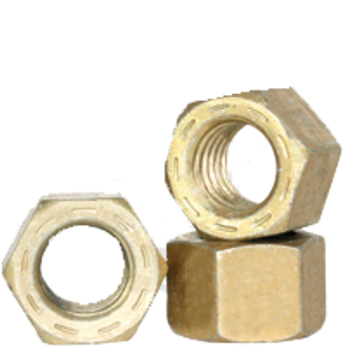 7/8"-9 L-9 Hex Nut, Coarse, Alloy, Cadmium Yellow & Wax (USA) (150/Bulk Pkg.)