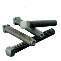 9/16"-12 x 2" (FT) Square Head Set Screw, Cup Point, Coarse, Case Hardened (200/Bulk Pkg.)