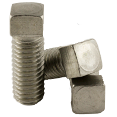 1/4"-20 x 1/2" (FT) Square Head Set Screw, Cup Point, Coarse, A2 Stainless Steel (18-8) (6,000/Bulk Pkg.)