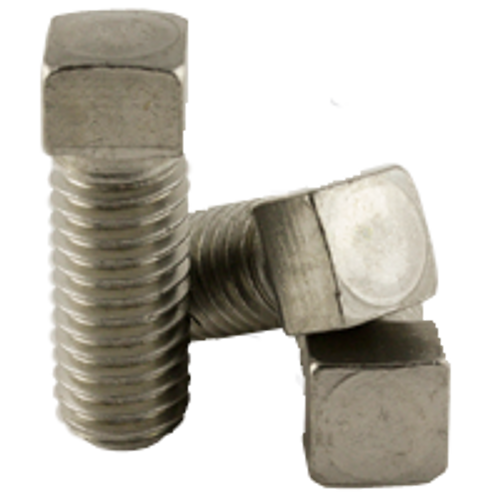 3/8"-16 x 1" (FT) Square Head Set Screw, Cup Point, Coarse, A2 Stainless Steel (18-8) (1,500/Bulk Pkg.)