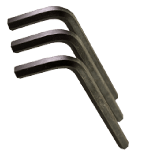 1/4" Hex Keys Alloy 6150 Short Arm Tamper Resistant (750/Bulk Pkg.)