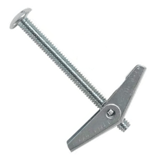 1/8"-32 x 4" Round, Slotted Toggle Bolt Zinc (50/Pkg.)