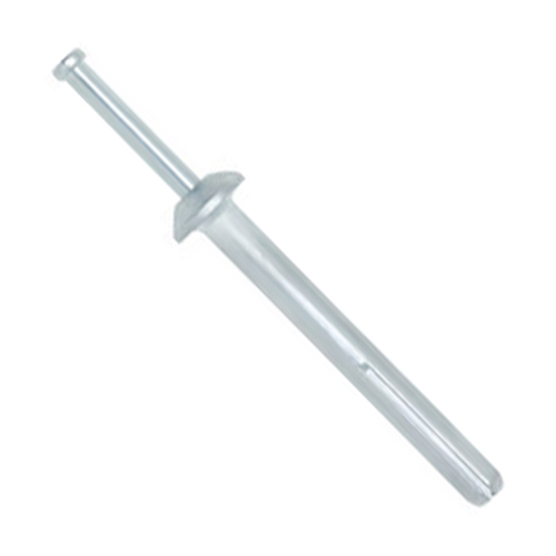 1/4" x 1-1/2" Hammer Drive Anchor Mushroom Head Zinc Alloy w/ 304 Stainless Steel Nails (100/Pkg.)