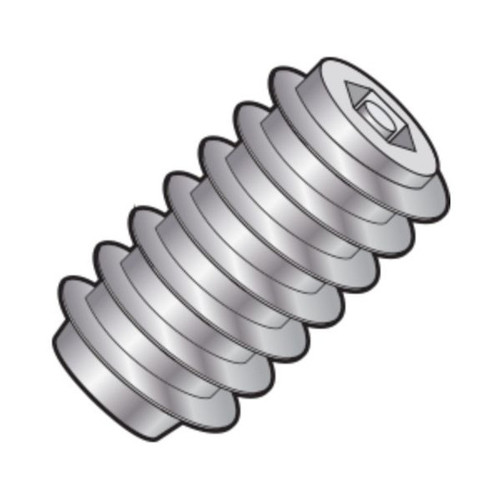 1/4-20 x 1 Socket Pin-Head Security Set Screw, Cup Point, Pin-In-Hex, 18-8 Stainless Steel (100/Pkg.)