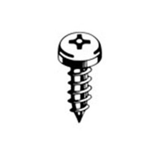 #8 X 5/8" Pan Head, Type A Phillips Security Sheet Metal Screw, Pin Head, 18-8 Stainless Steel (100/Pkg.)