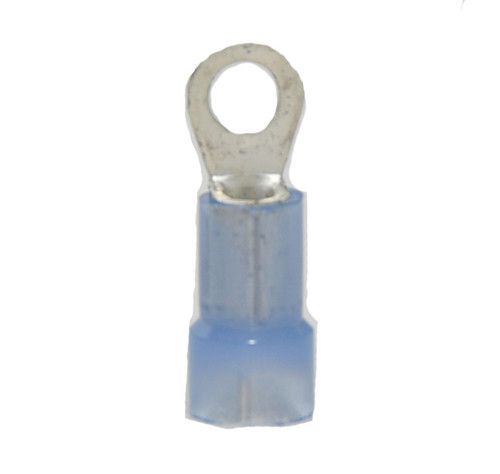 16-14 AWG Nylon Insulated 1/4" Stud Slim Ring Terminal (1,000/Bulk Pkg.)