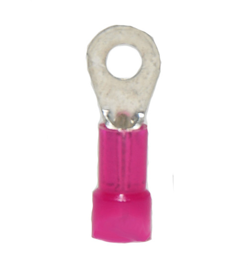 22-18 AWG Nylon Insulated #10 Stud Ring Terminal