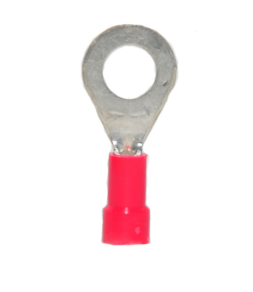 8 AWG Vinyl Insulated 3/8" Stud Ring Terminal