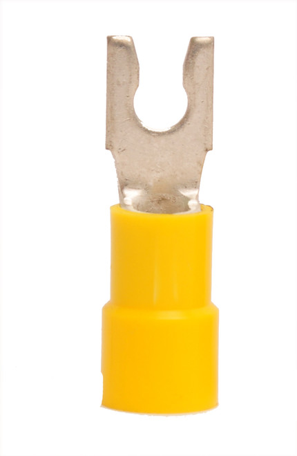 12-10 AWG Vinyl Insulated #6 Snap Spade Terminal