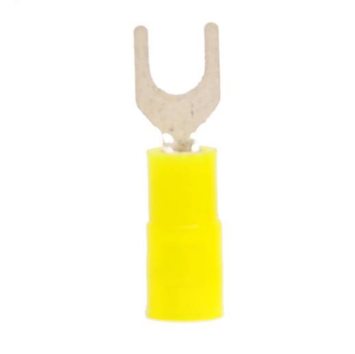 24-20 AWG 3-pc Nylon Insulated w/Sleeve #4 Spade Terminal 24-20 AWG 3-pc Nylon Insulated w/Sleeve #4 Spade Terminal