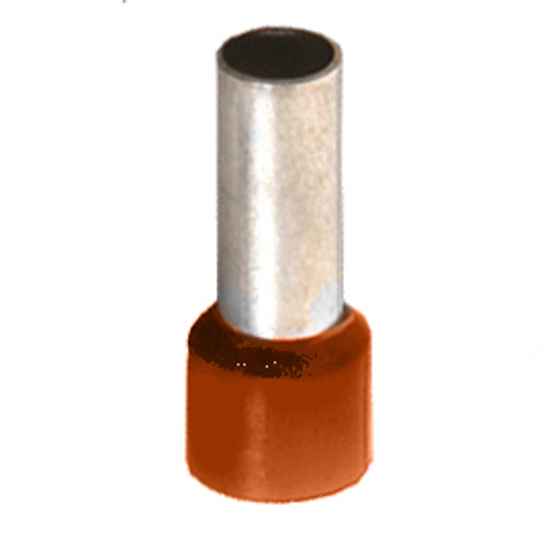 12 GA Ferrule Wire Ends Orange (100/Pkg.)