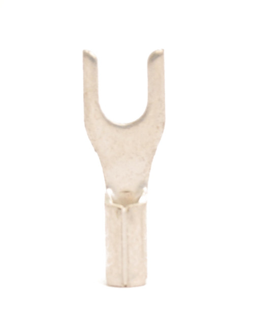 12-10 AWG Non-Insulated #10 Spade Terminal - Steel - High Temperature 12-10 AWG Non-Insulated #10 Spade Terminal - Steel - High Temperature