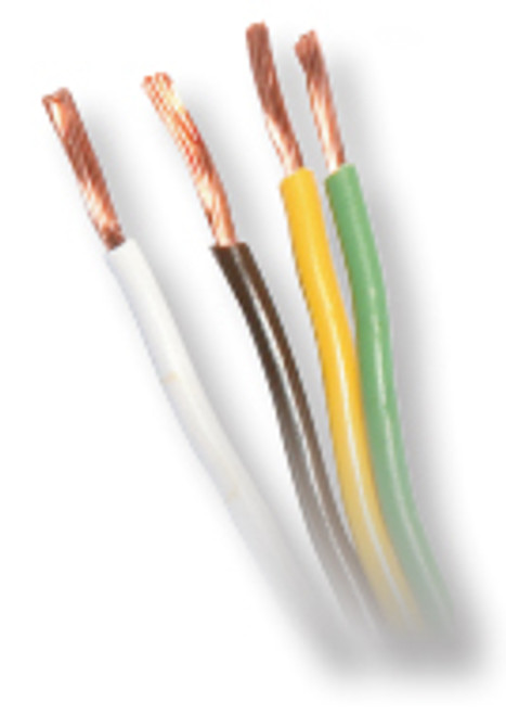 18 GA Trailer Wire - 4 Conductor (Brown-Green-Yellow-White)