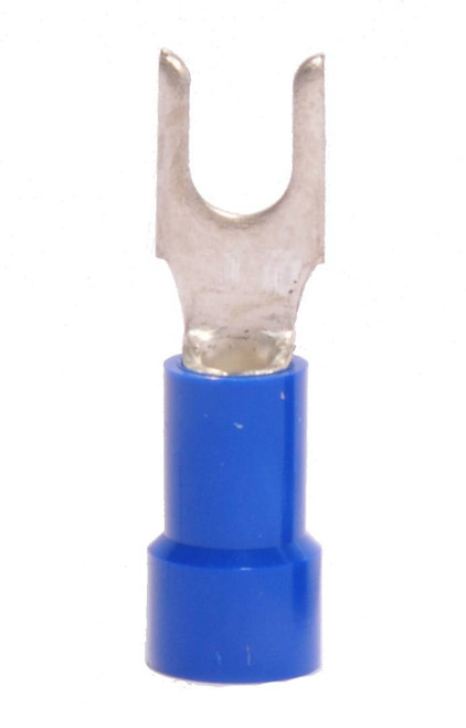 16-14 AWG Vinyl Insulated #8 Slim Block Spade Terminal
