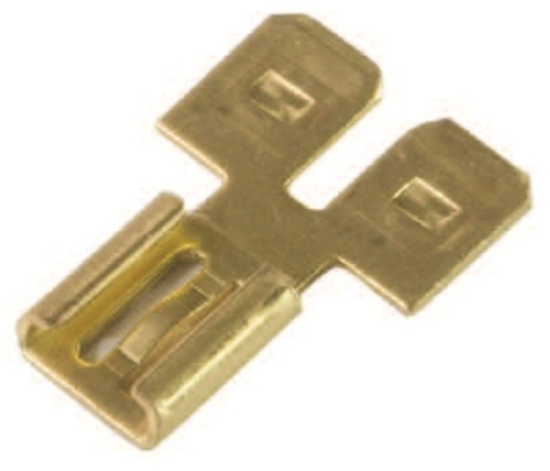 Female/Double Male 3-Way Adapter .250 Tab