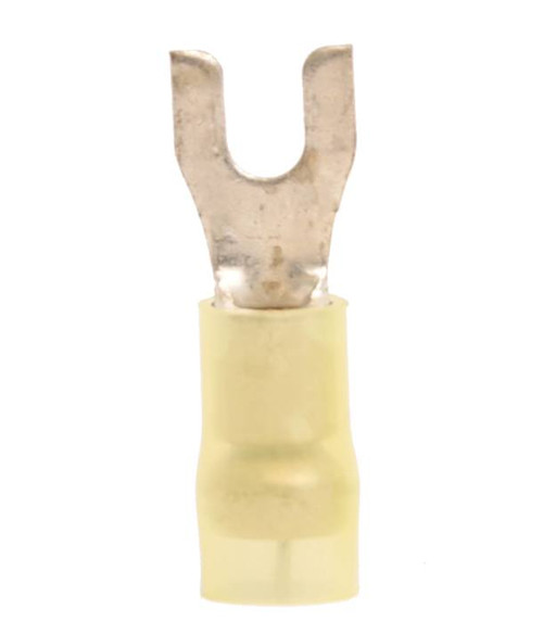 12-10 AWG 3-pc Nylon Insulated w/Sleeve #8 Spade Terminal (100/Pkg.)