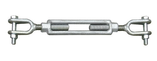 3/8" x  6" Forged Turnbuckles - Hot Dipped Galvanized - Jaw/Jaw (25/Pkg)